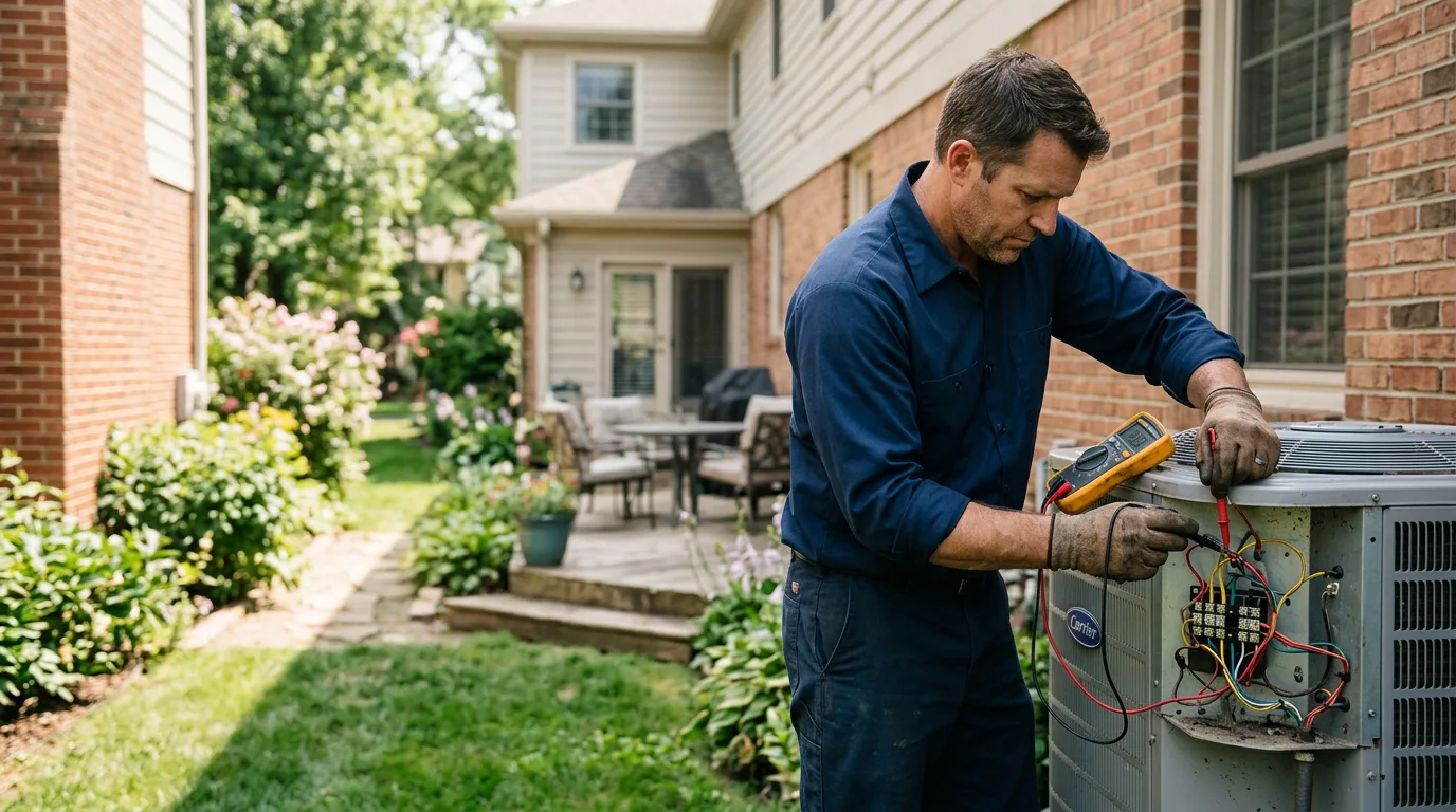 HVAC technician working near Breesport, NY